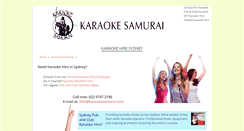 Desktop Screenshot of karaokesamurai.com